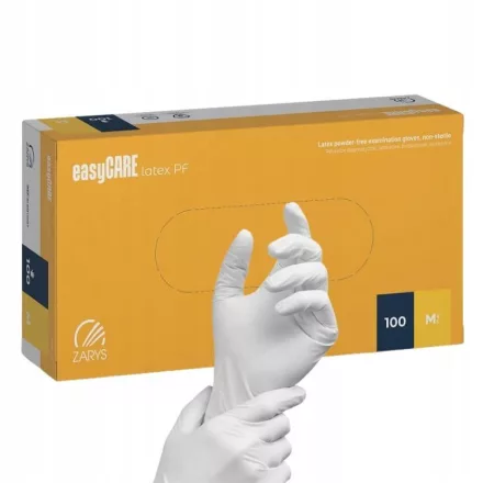 easyCARE PF púdermentes latex kesztyű 100 db - L