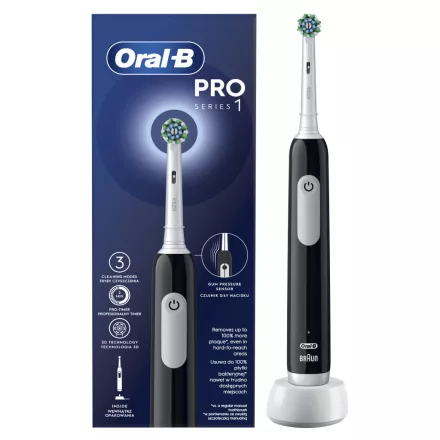 Oral-B PRO Series 1 Black Cross Action elektromos fogkefe