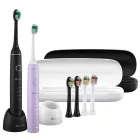 TrueLife SonicBrush Compact Duo Elektromos fogkefe csomag 2db - Fekete/Lila