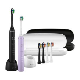   TrueLife SonicBrush Compact Duo Elektromos fogkefe 2db - Fekete/Lila