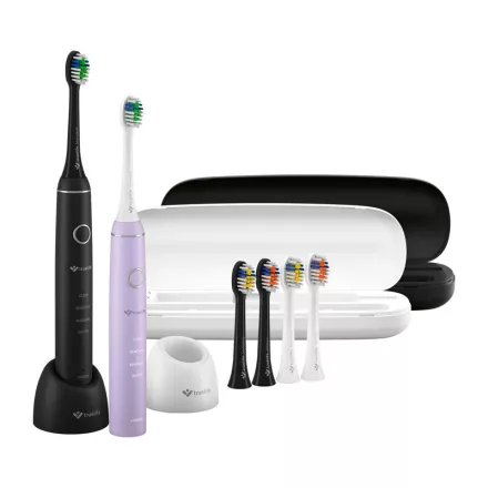 TrueLife SonicBrush Compact Duo Elektromos fogkefe csomag 2db - Fekete/Lila