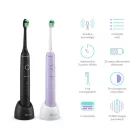 TrueLife SonicBrush Compact Duo Elektromos fogkefe csomag 2db - Fekete/Lila