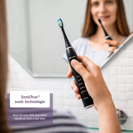 TrueLife SonicBrush Clean30 Black Elektromos fogkefe - fekete