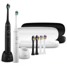 TrueLife SonicBrush Compact Duo Elektromos fogkefe csomag 2db - Fekete/fehér