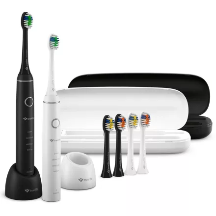 TrueLife SonicBrush Compact Duo Elektromos fogkefe csomag 2db - Fekete/fehér