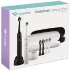 TrueLife SonicBrush Compact Duo Elektromos fogkefe csomag 2db - Fekete/fehér
