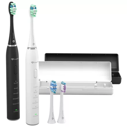 TrueLife SonicBrush Clean30 Duo Elektromos fogkefe csomag Fekete/fehér