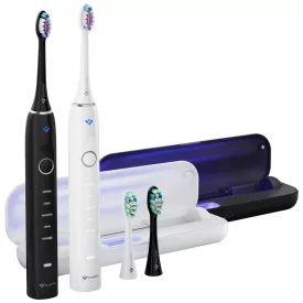   TrueLife SonicBrush Clean70 UV Duo elektromos fogkefe csomag - fekete/fehér