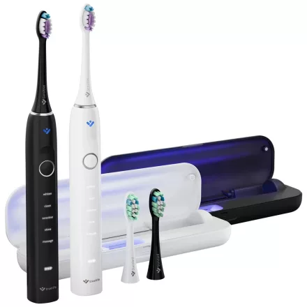 TrueLife SonicBrush Clean70 UV Duo elektromos fogkefe csomag - fekete/fehér