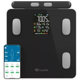   TrueLife FitScale W8 Black Okosmérleg 15 mérési funkcióval - Fekete