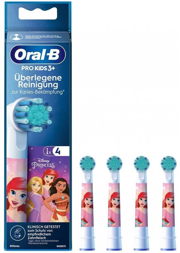 EB10-4 PRO Kids gyermek fogkefe pótfej Hercegnő 4db
