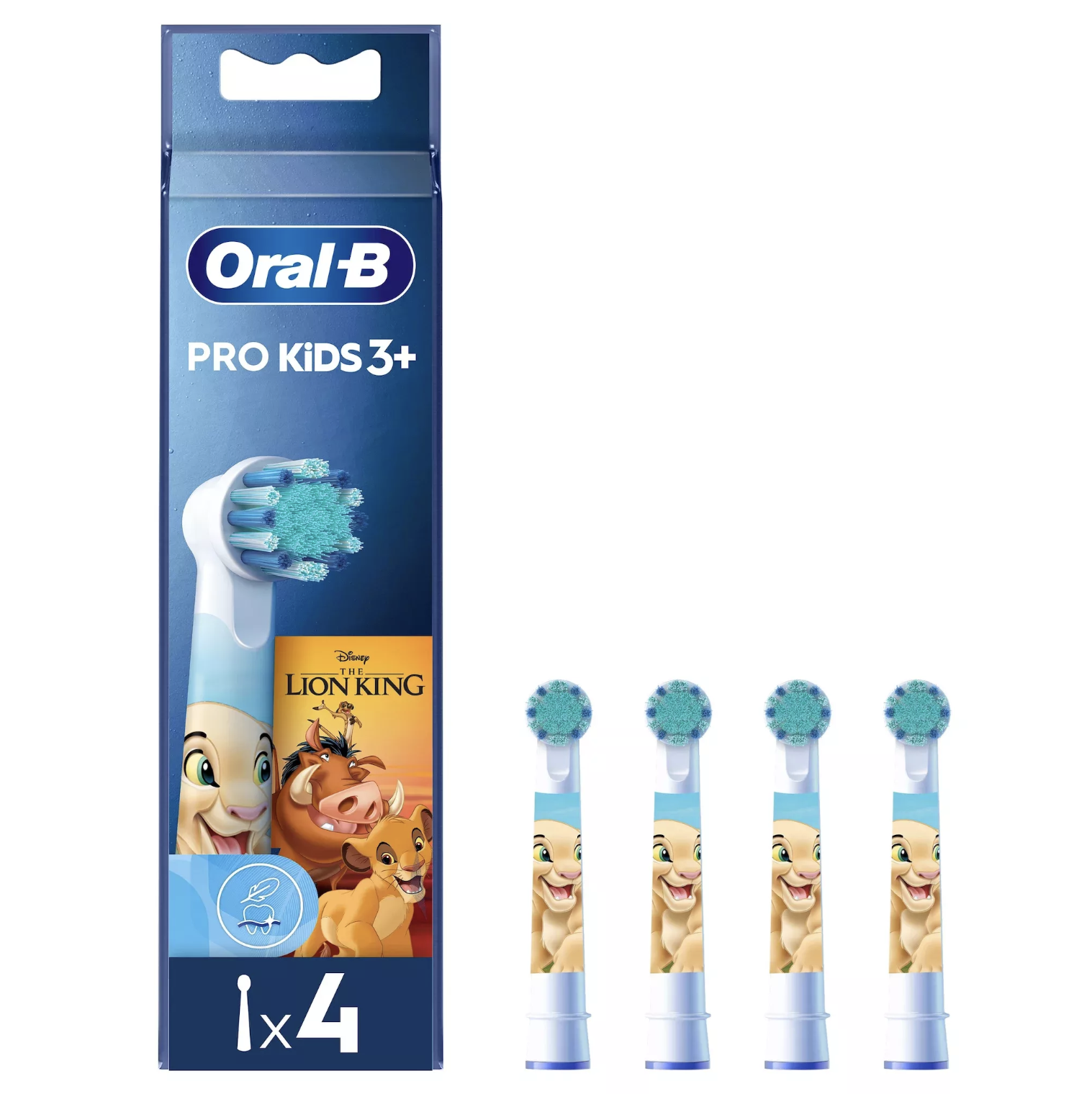 PRO Kids gyermek fogkefe pótfej Oroszlánkirály 4db