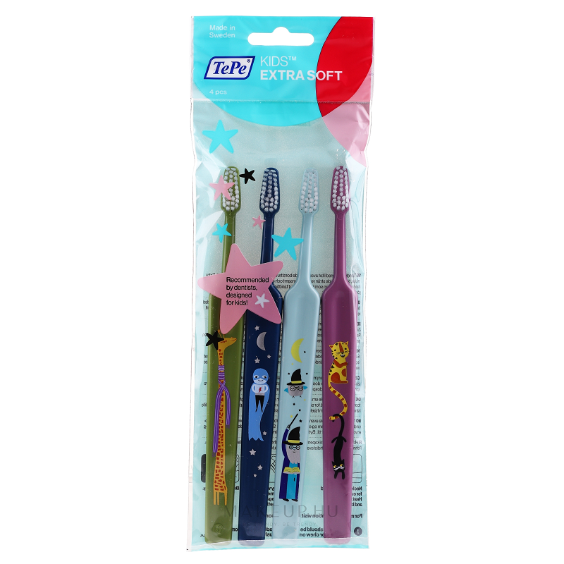 Kids Extra soft fogkefe 4 db/ csomag Kids Extra soft fogkefe 4 db/ csomag