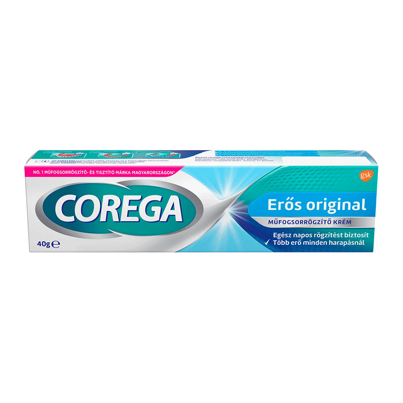Corega Original - Mentolos műfogsorrögzítő krém 40g Corega Original - Mentolos műfogsorrögzítő krém 40g