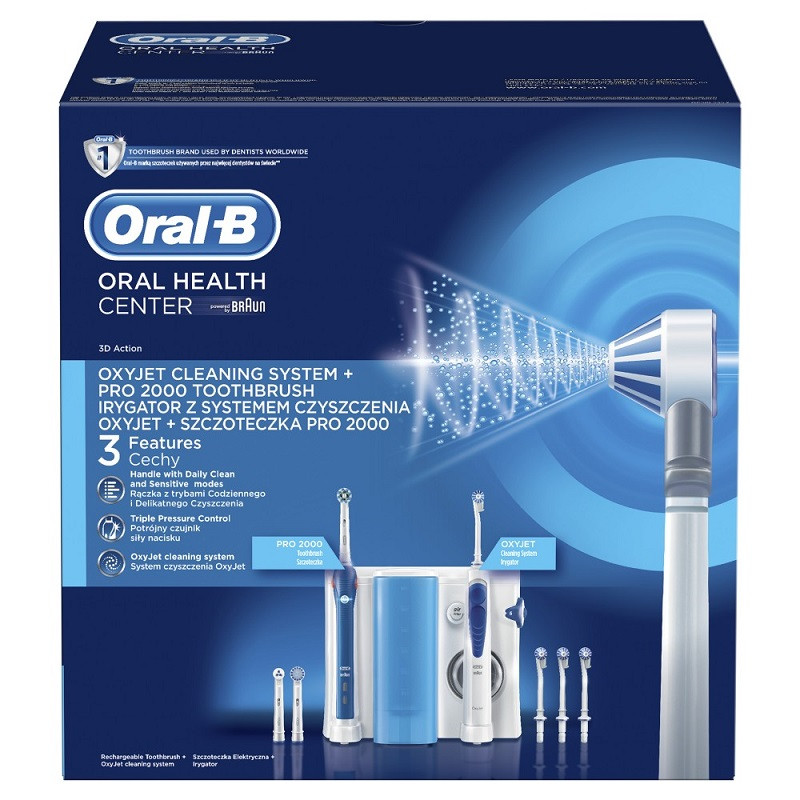 Oral-B OC20 + PRO 2000 Szájcenter (elektromos fogkefe + szájzuhany) Oral-B OC20 + PRO 2000 Szájcenter (elektromos fogkefe + szájzuhany)