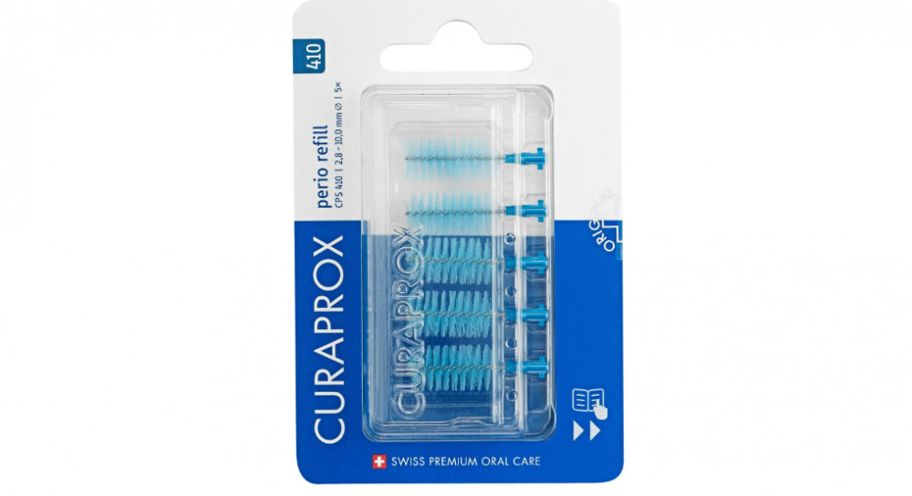 Curaprox Perio Plus fogköztisztító kefe 5db - CPS 410 - kék