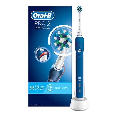Oral-B PRO 2 2000 Blue CrossAction elektromos fogkefe Oral-B PRO 2 2000 Blue CrossAction elektromos fogkefe