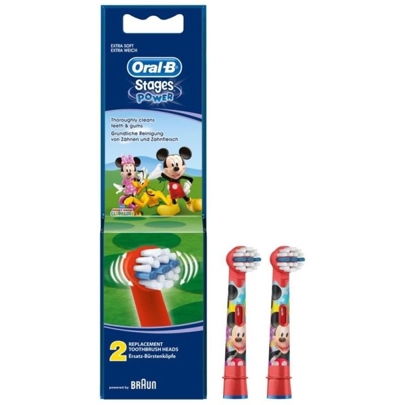 Oral-B EB10-2 Stages Power gyermek fogkefe pótfej Mickey 2db Oral-B EB10-2 Stages Power gyermek fogkefe pótfej Mickey 2db