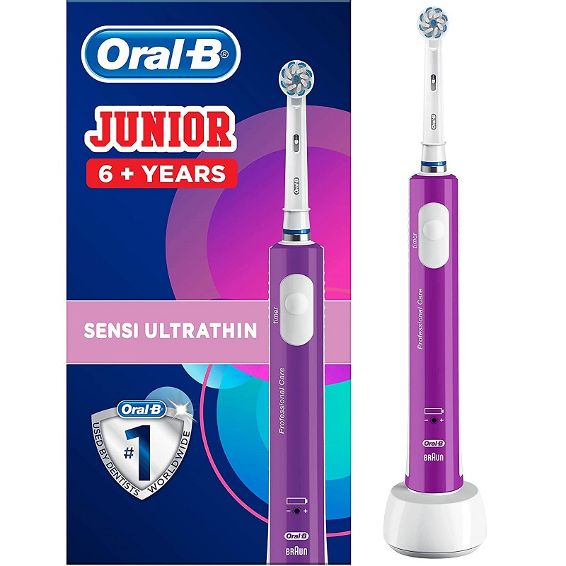 Oral-B PRO 400 Junior 6+ Lila elektromos fogkefe Oral-B PRO 400 Junior 6+ Lila elektromos fogkefe