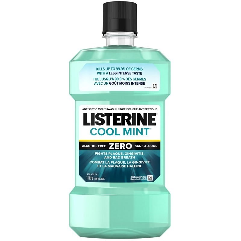 Listerine (ZERO) COOL MINT Milder Taste szájvíz 1 Liter