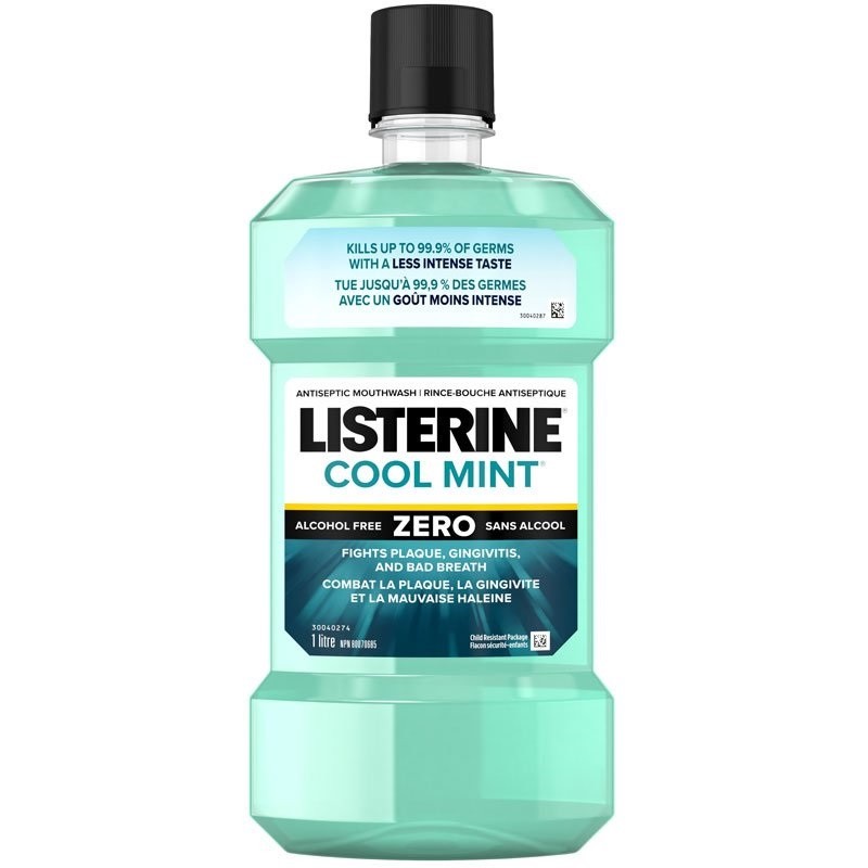 Listerine (ZERO) COOL MINT Milder Taste szájvíz 1 Liter Listerine (ZERO) COOL MINT Milder Taste szájvíz 1 Liter